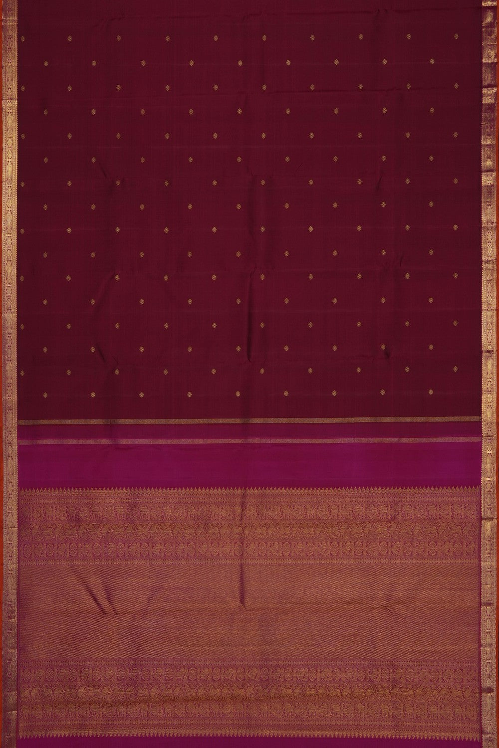 Image of Maroon Arani Silk Saree