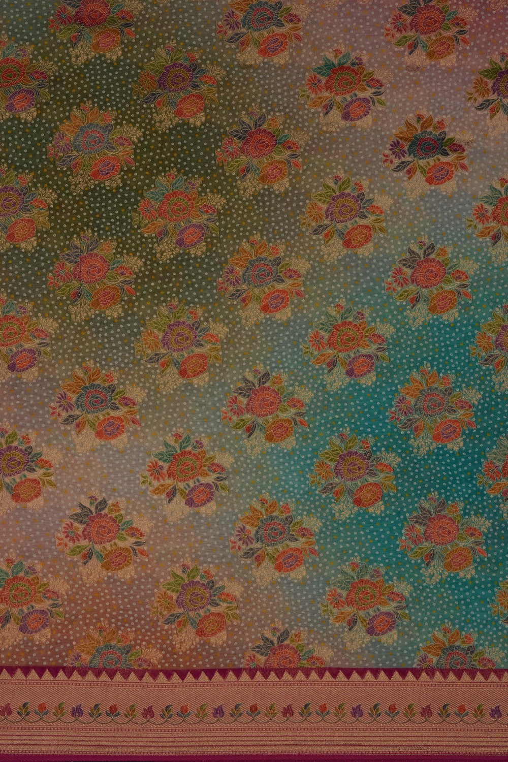 Image of Multi-Colour Georgette Saree