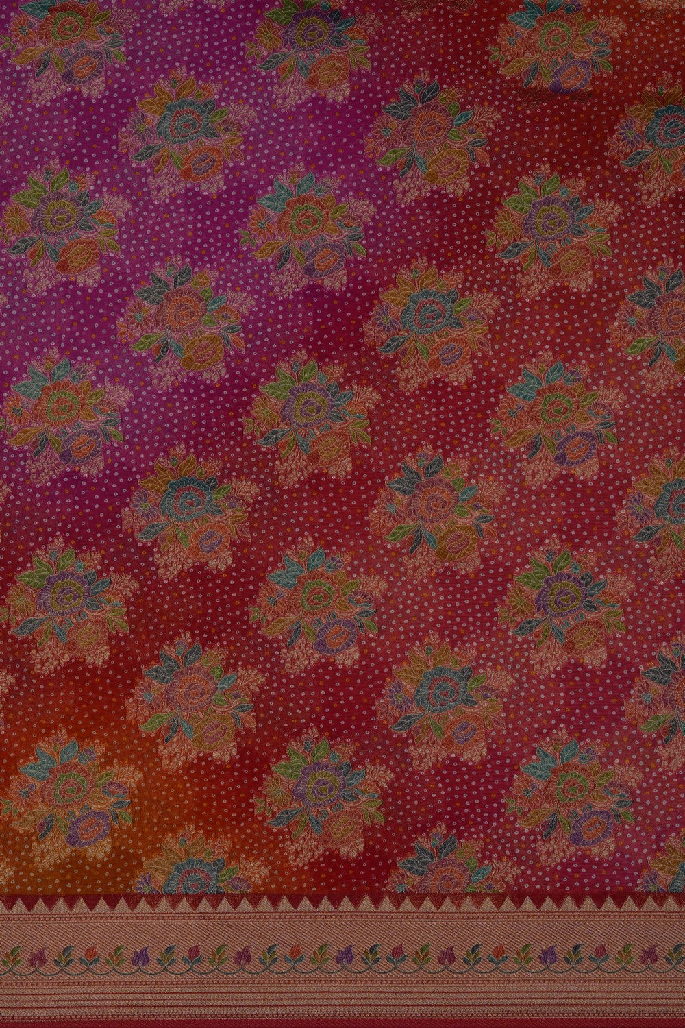 Image of Multi-Colour Georgette Saree