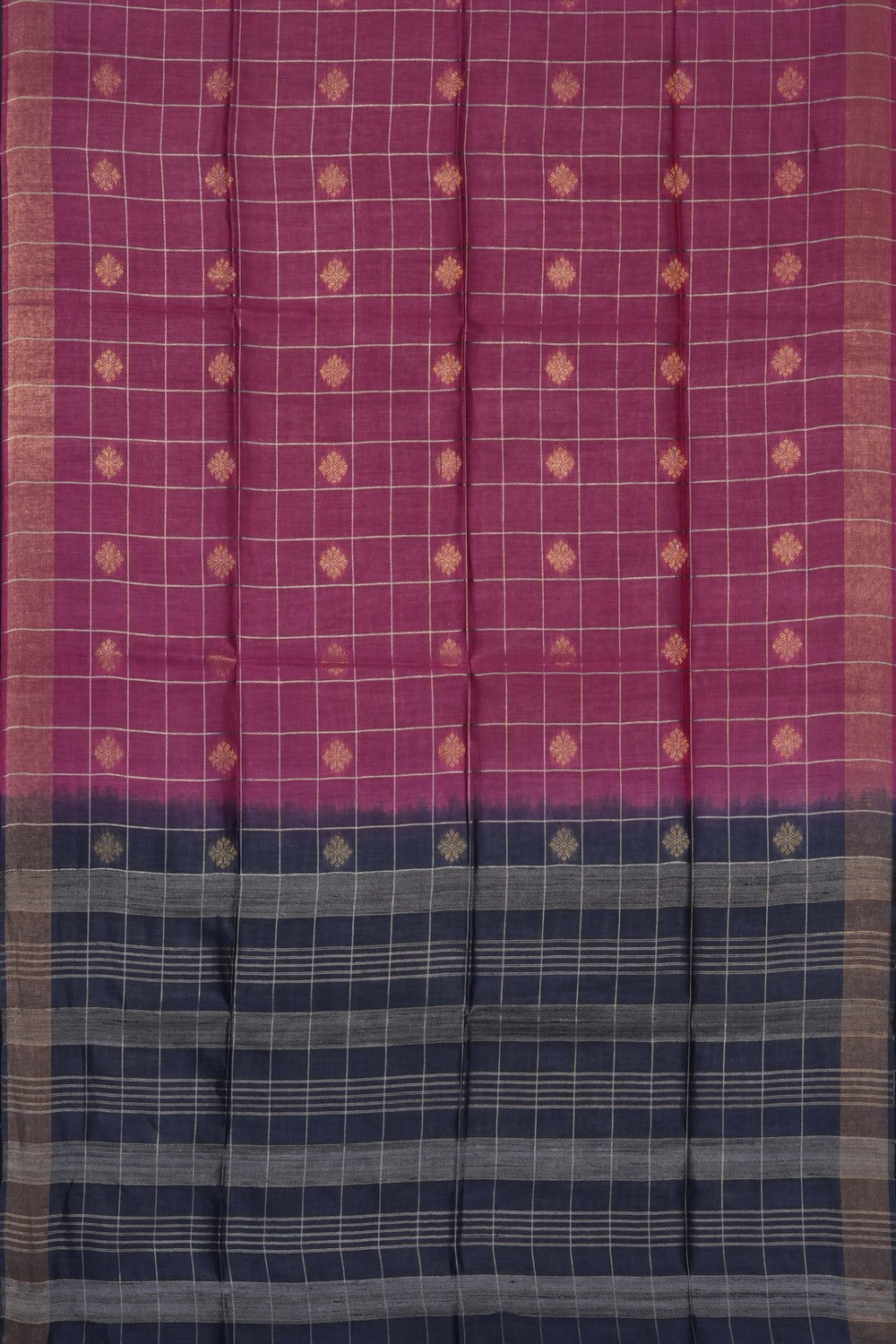 Image of Pink Desi Tussar Silk Saree