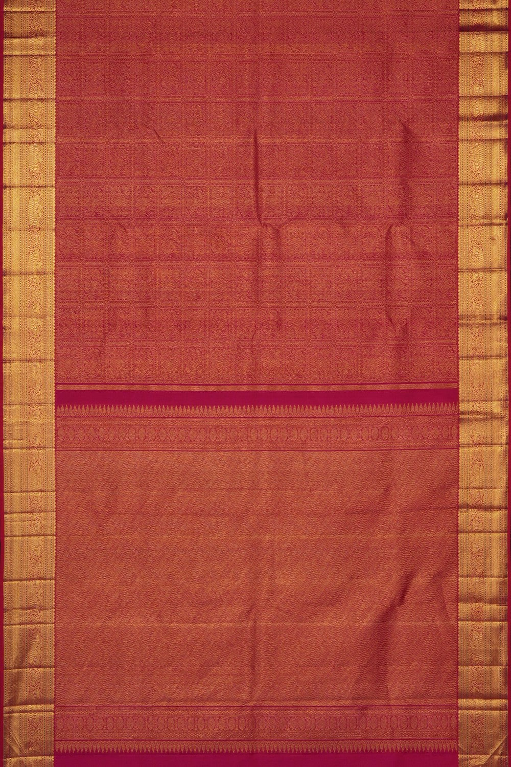 Image of Pink Arani Silk Brocade Saree