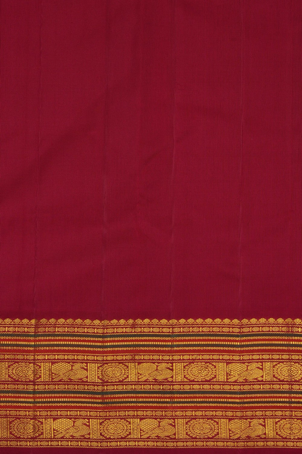 Image of Off-White Arani Silk Saree