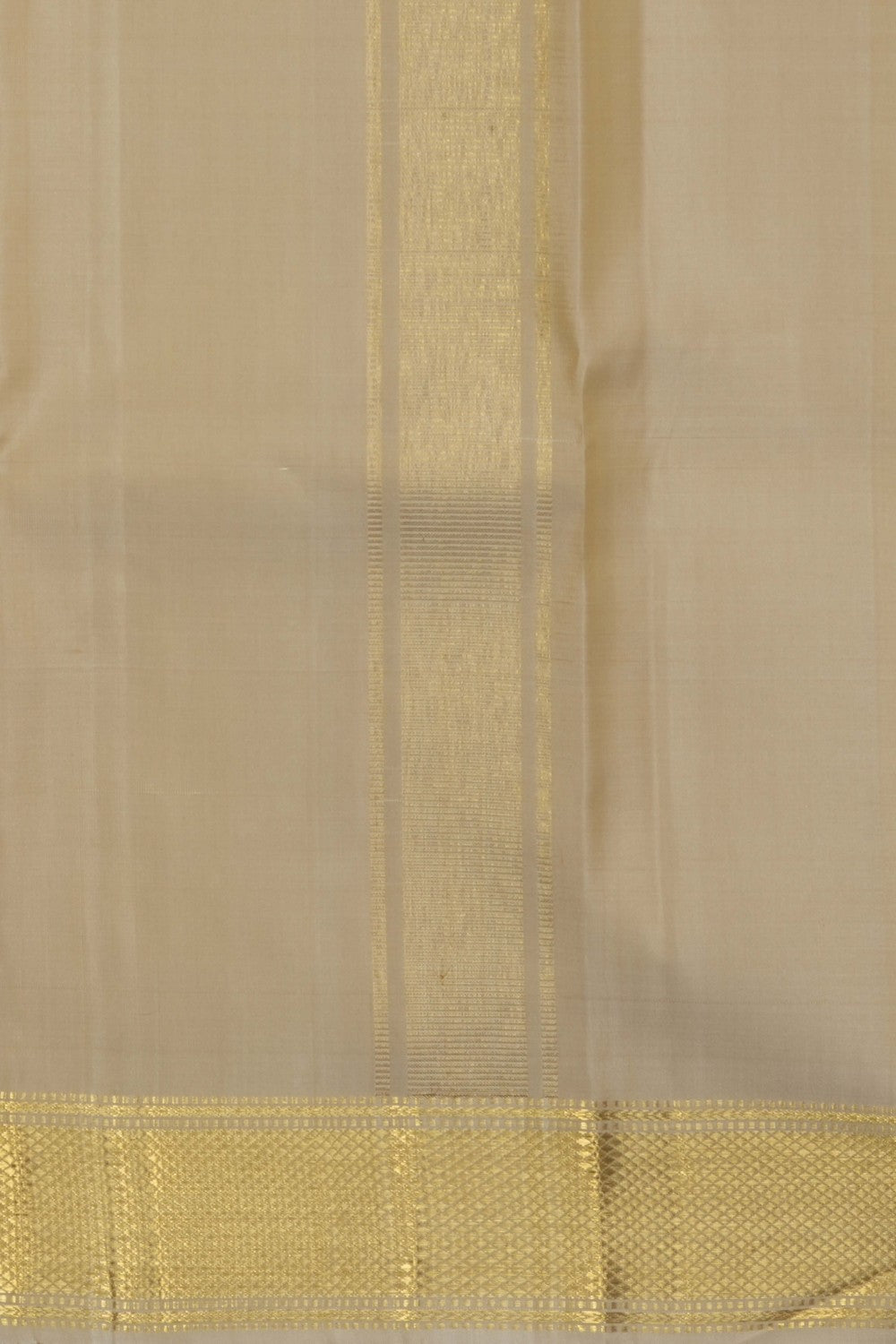 Image of Arani Silk Dhoti With Kanduva (8 X 4) 3 PCS Set