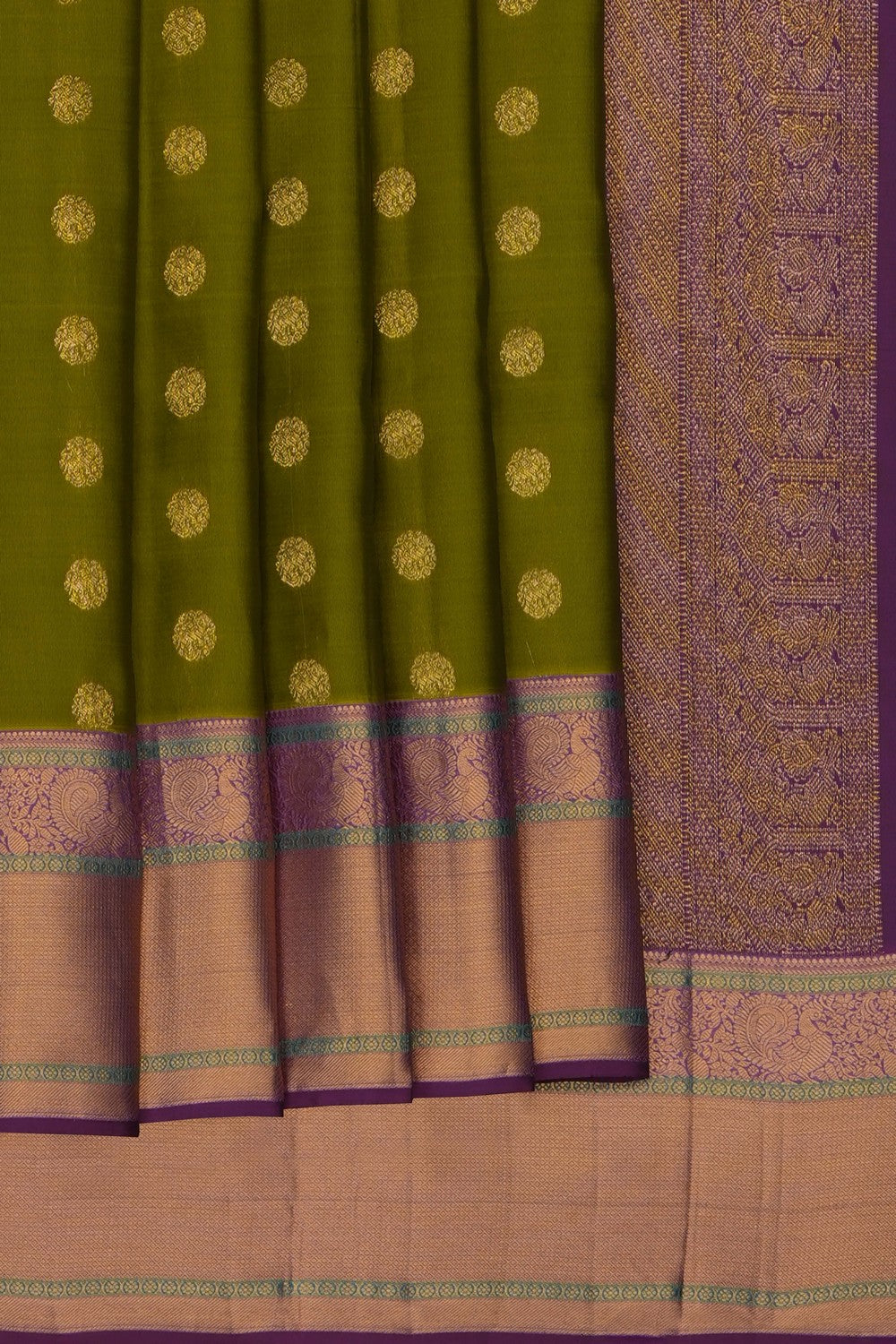 Image of Green South Silk Saree