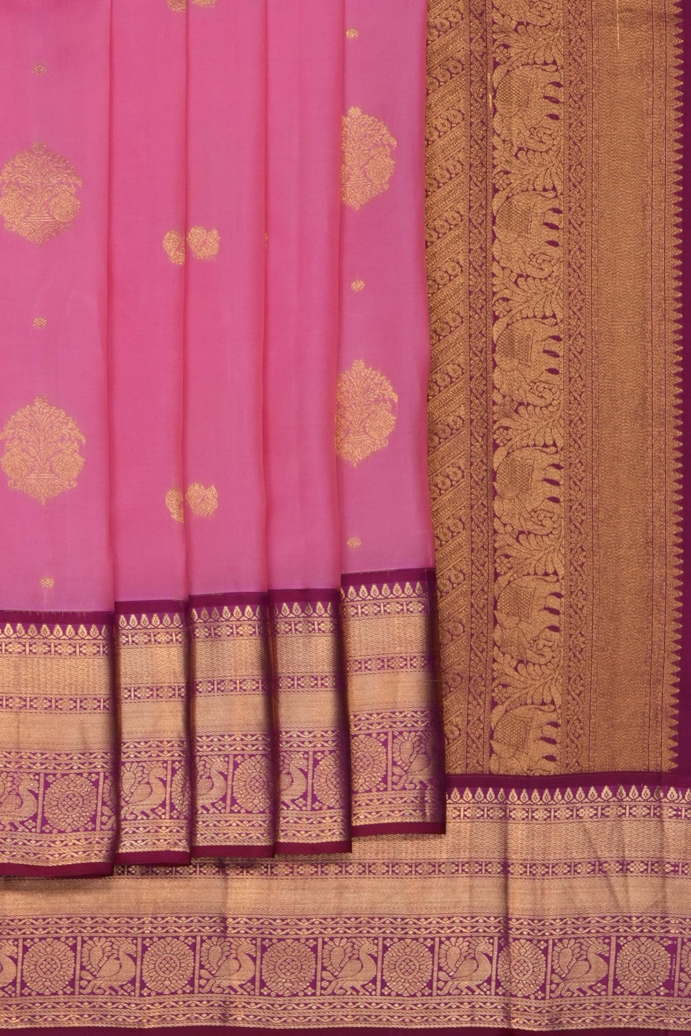 Image of Pink South Silk Saree