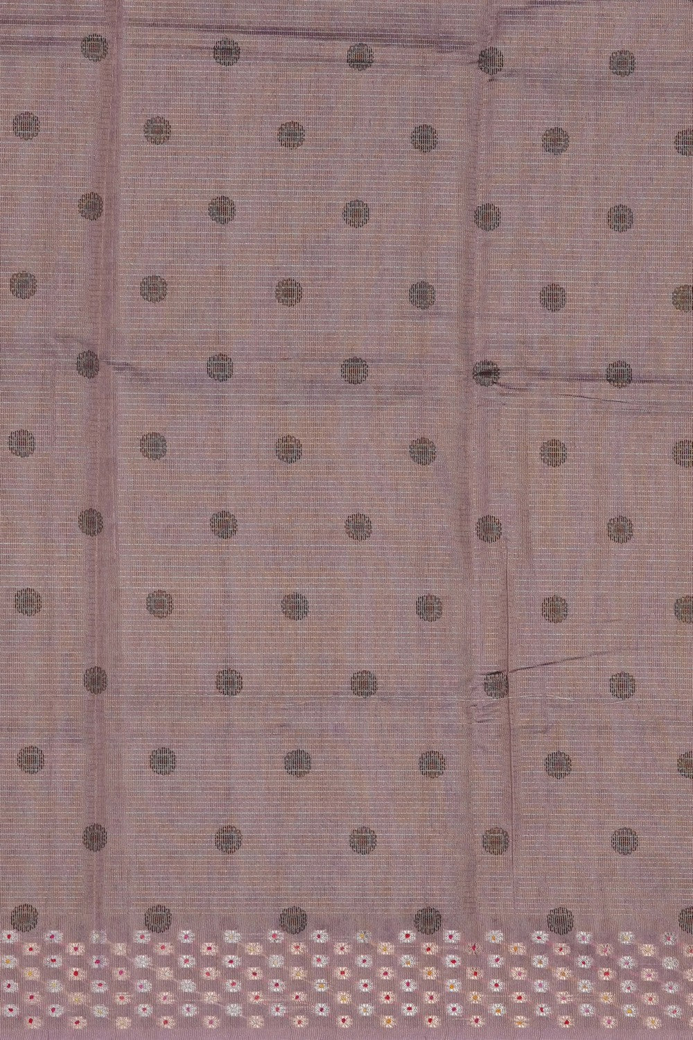 Image of Grey Desi Tussar Silk Saree
