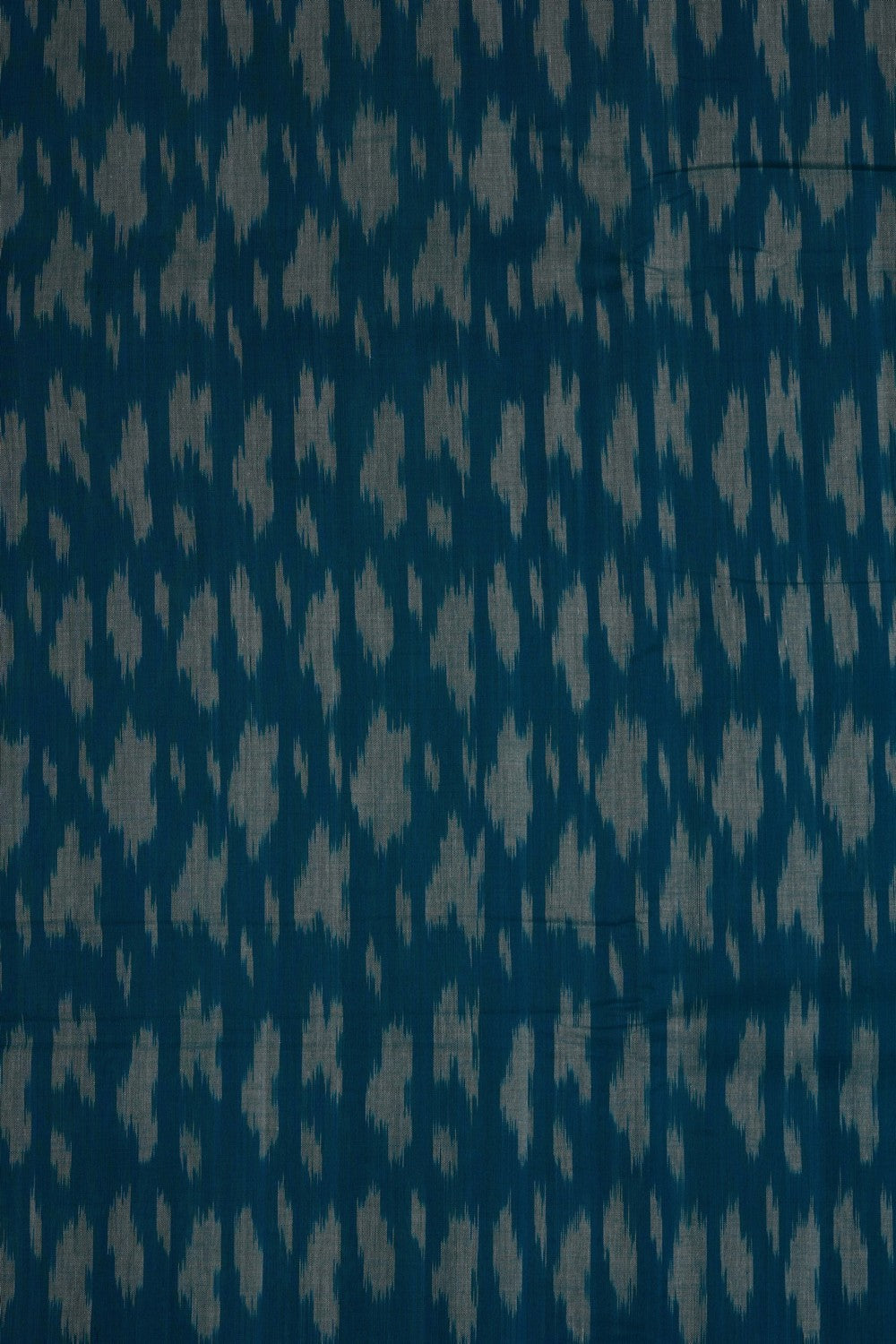 Image of Blue Pochampally Ikat Cotton Saree