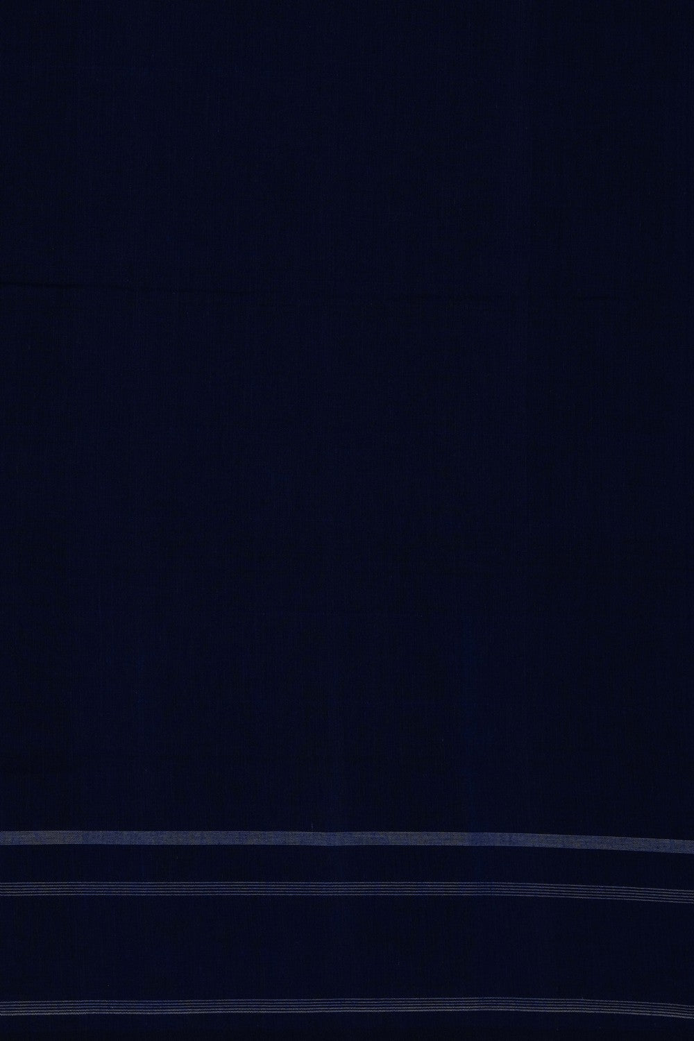 Image of Navy blue Pochampally Ikat Cotton Saree