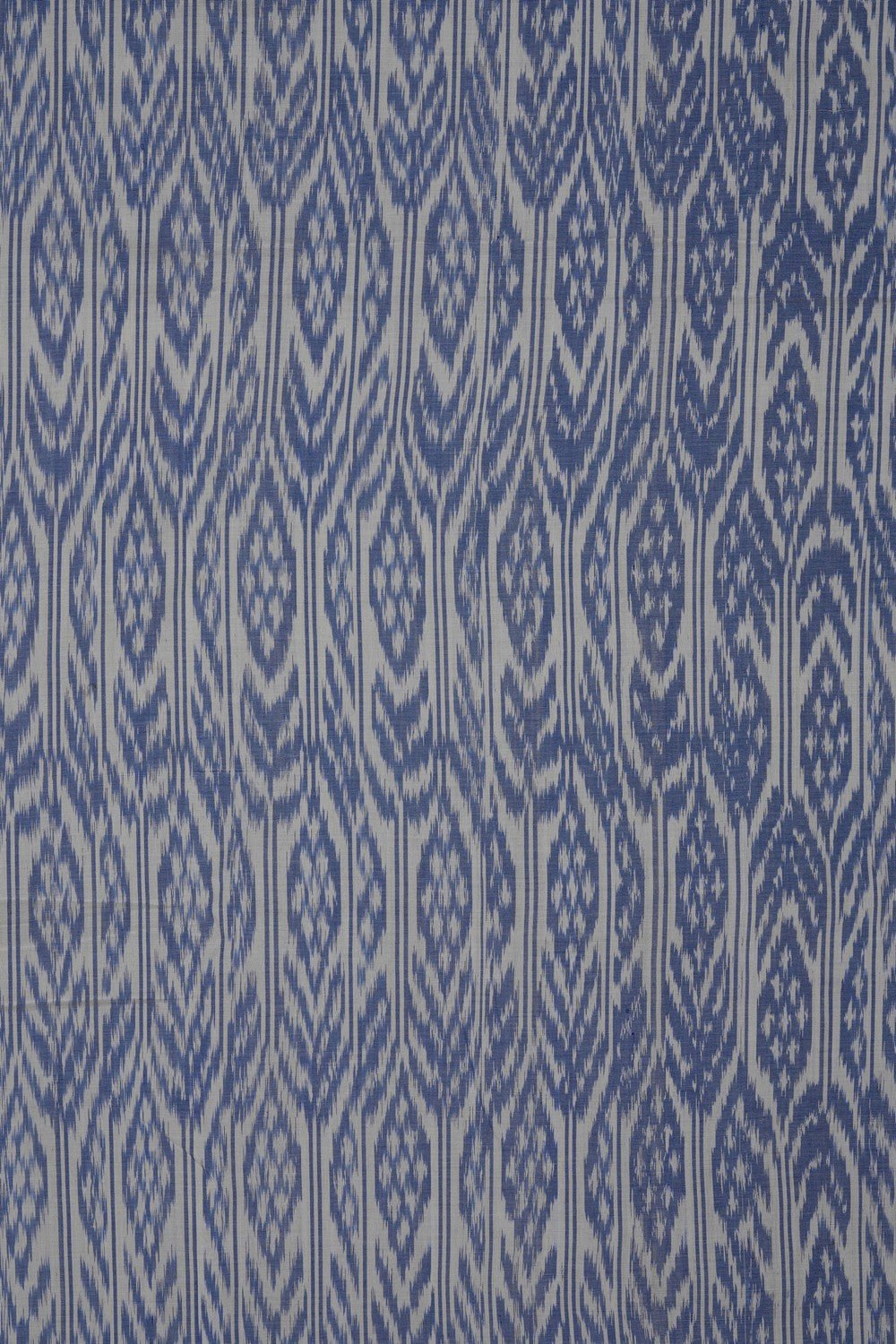 Image of Off-White Pochampally Ikat Cotton Saree