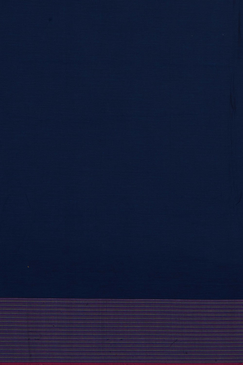 Image of Navy Blue Dhakai Cotton Saree
