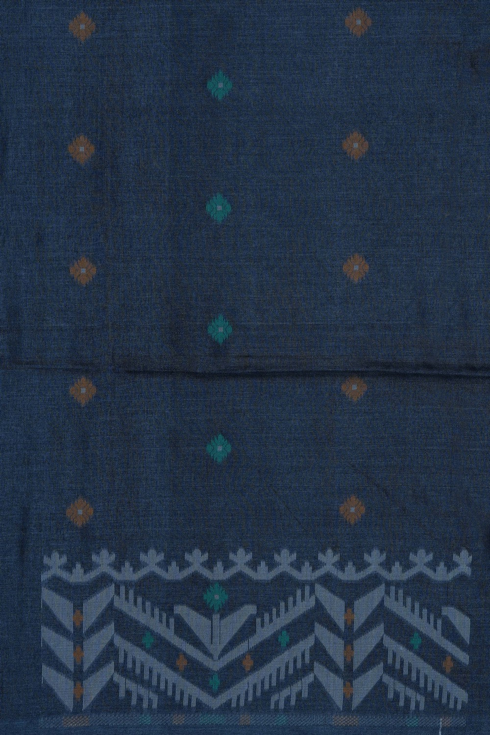 Image of Purple Dhakai Tussar Silk Saree