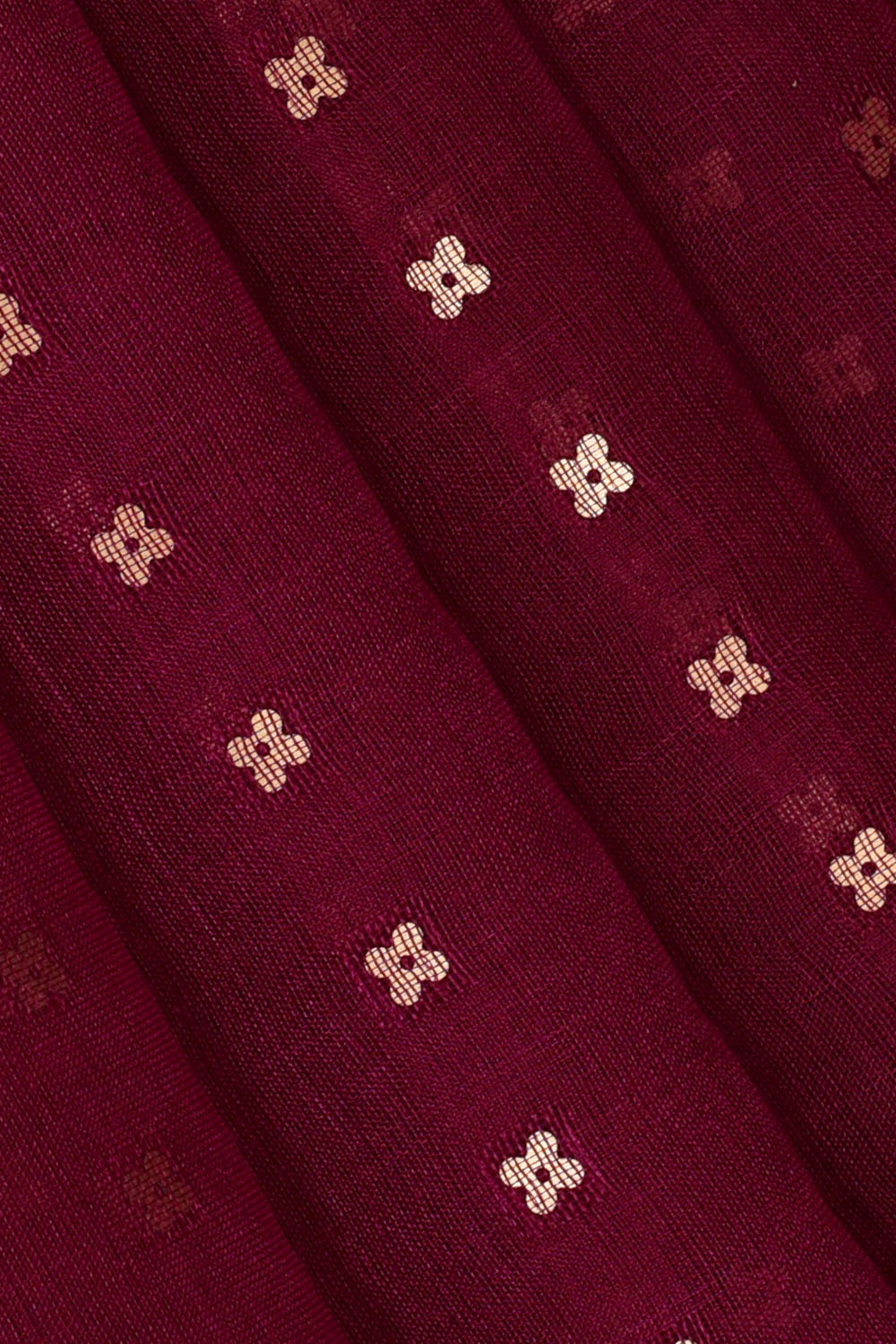 Image of Purple Kora Embroidery Silk Saree