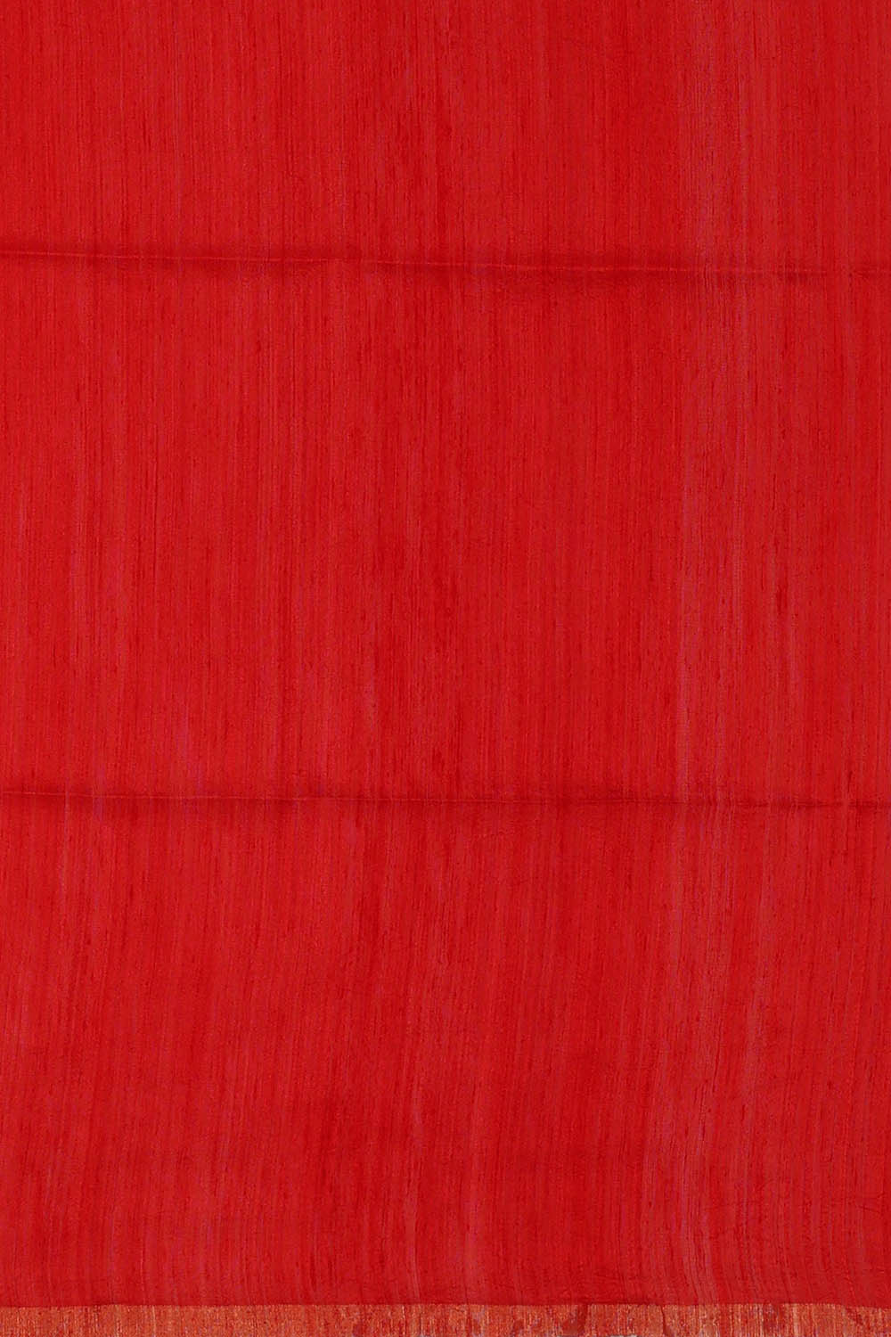 Image of Red Kora Embroidery Silk Saree