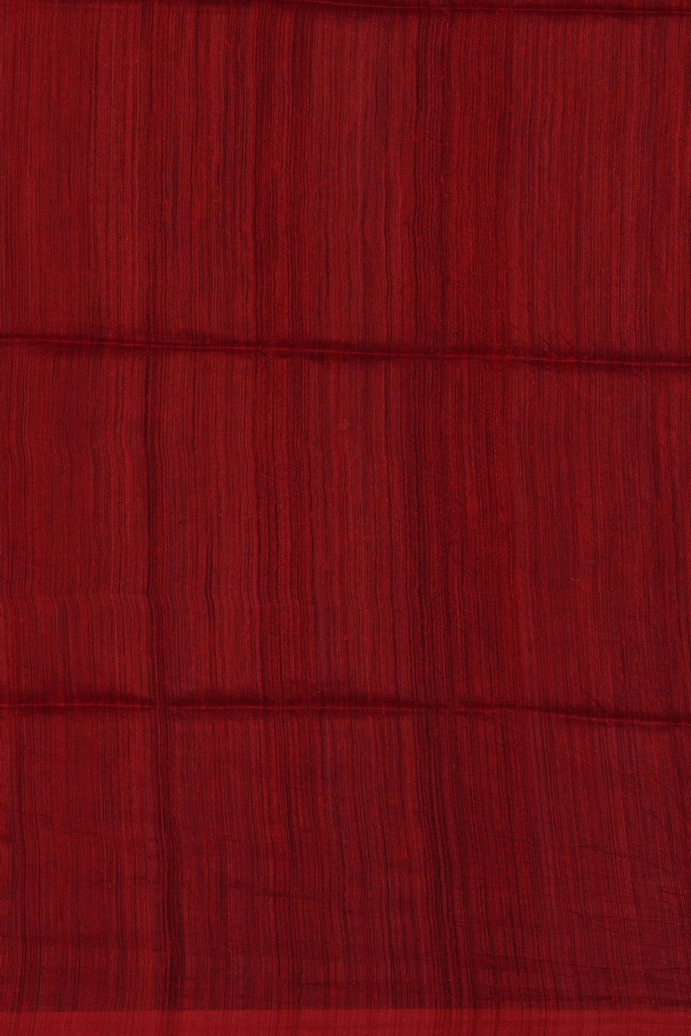 Image of Red Kora Silk Embroidery Saree