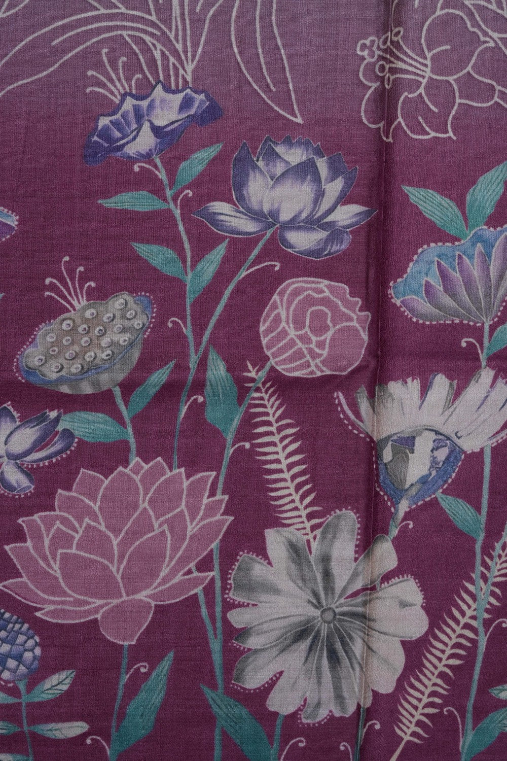 Image of Violet Desi Tussar Silk Saree