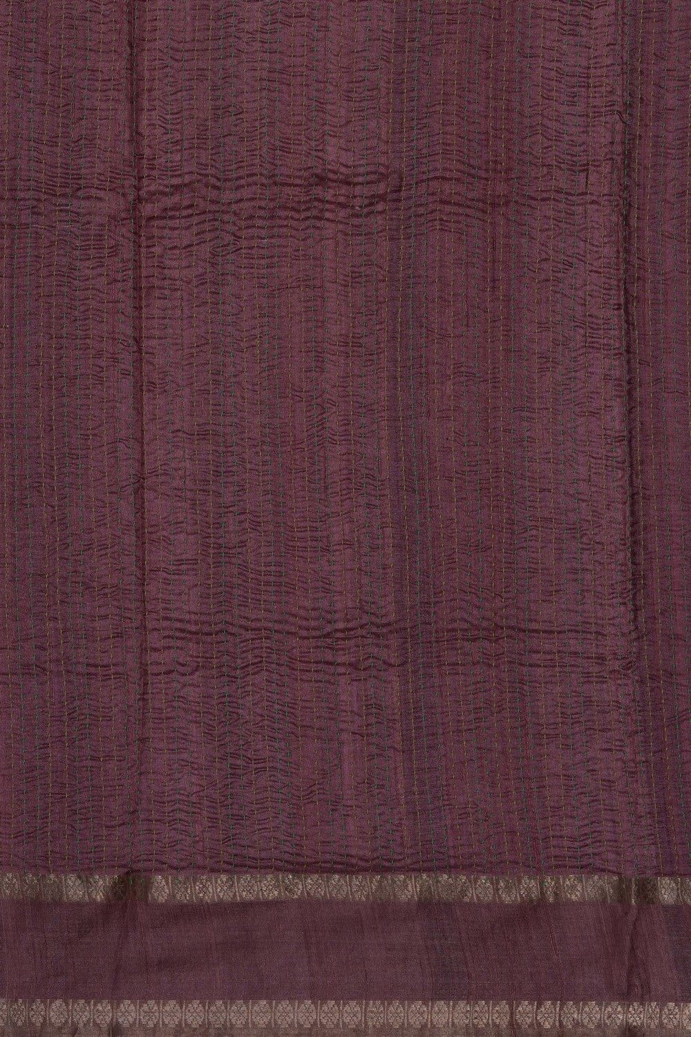 Image of Grey Desi Tussar Silk Saree