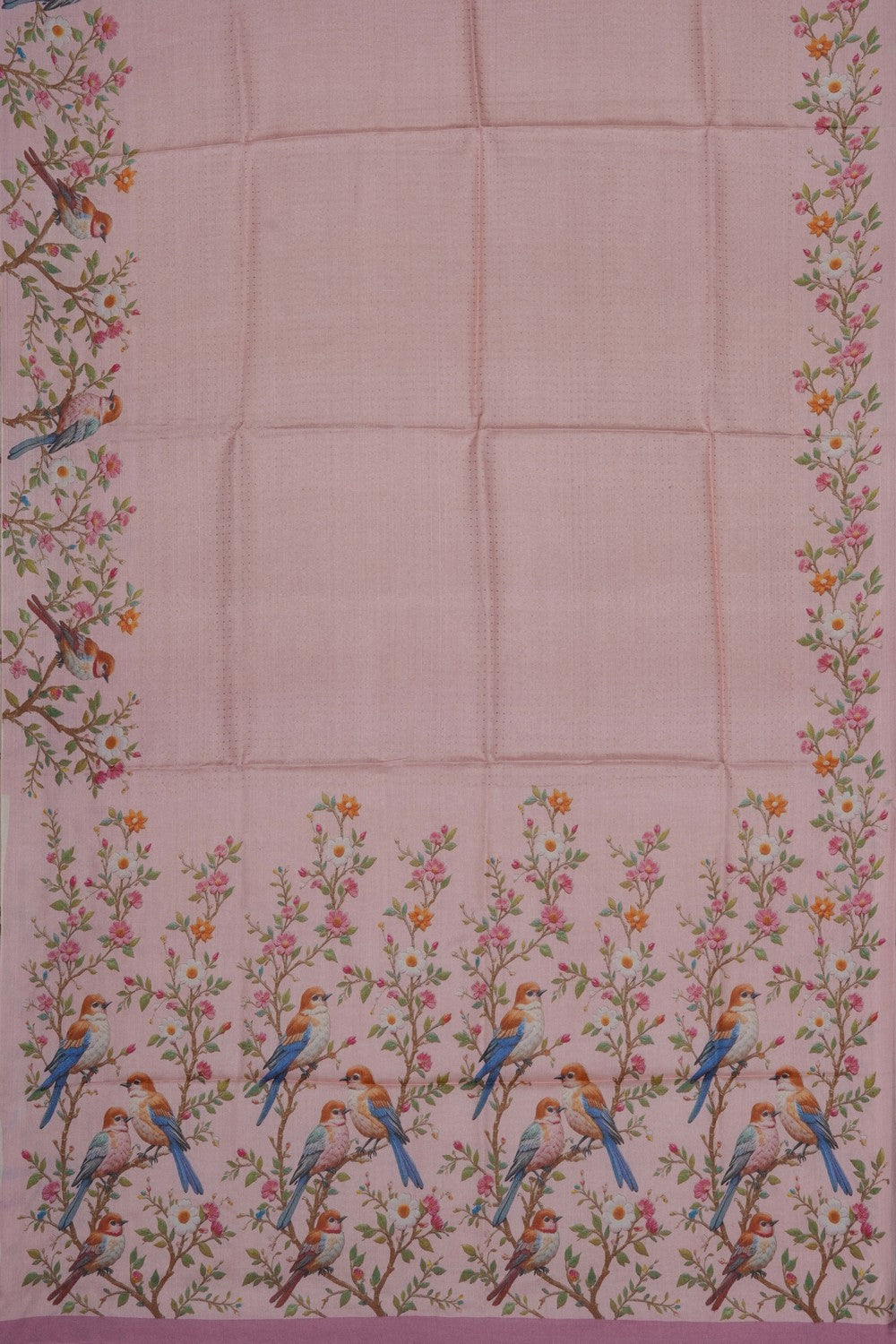 Image of Pink Desi Tussar Silk Saree