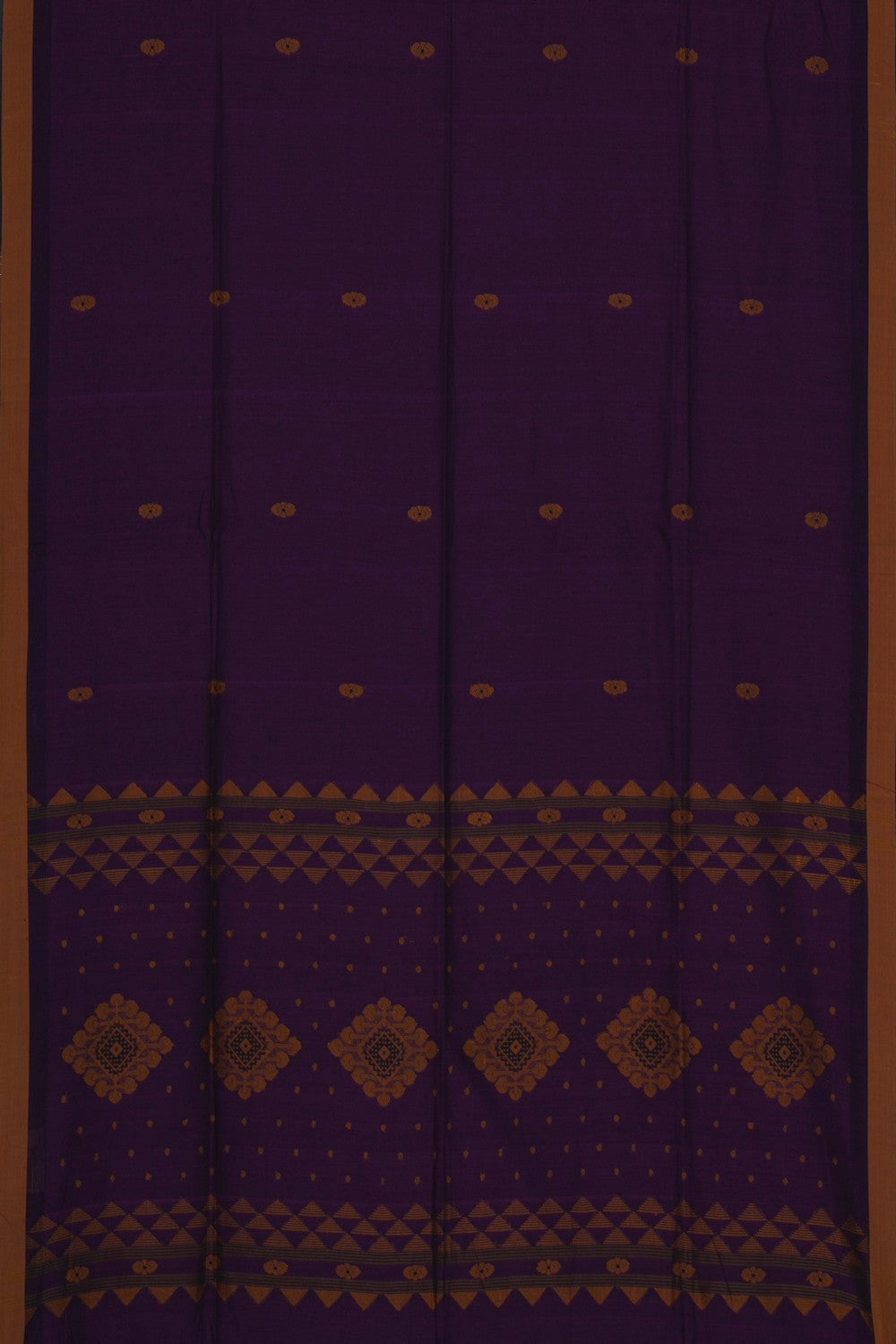 Image of Violet Cotton Saree