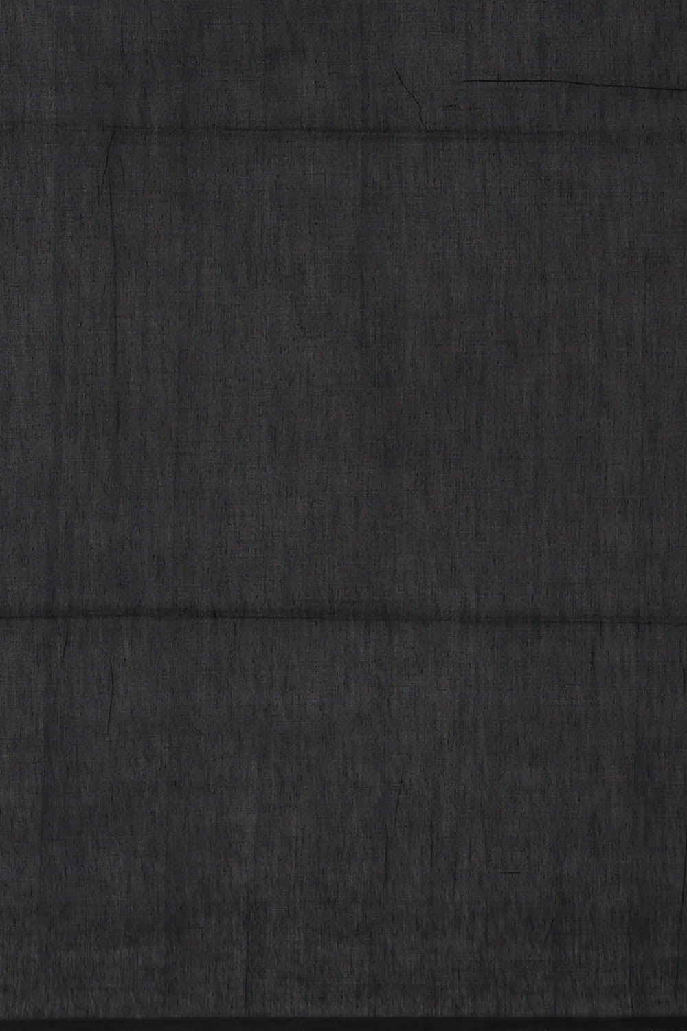 Image of Black Cotton Saree