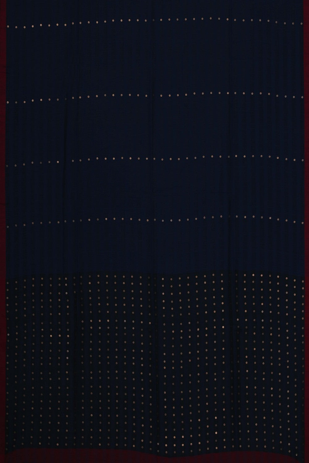 Image of Blue Cotton-Kora Saree