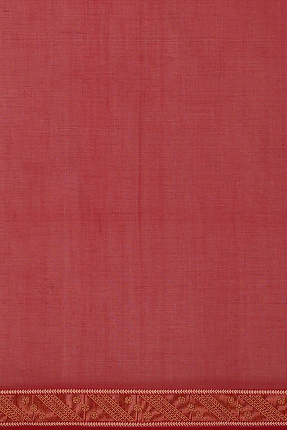 Image of Red Cotton Saree