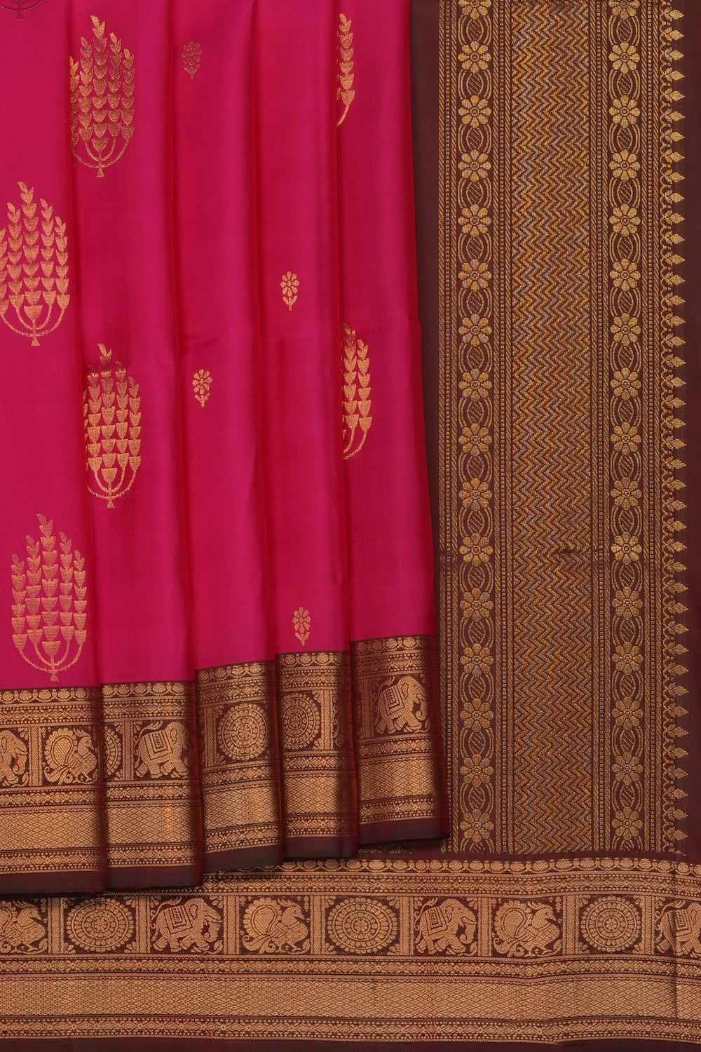 Image of Pink South Silk Saree