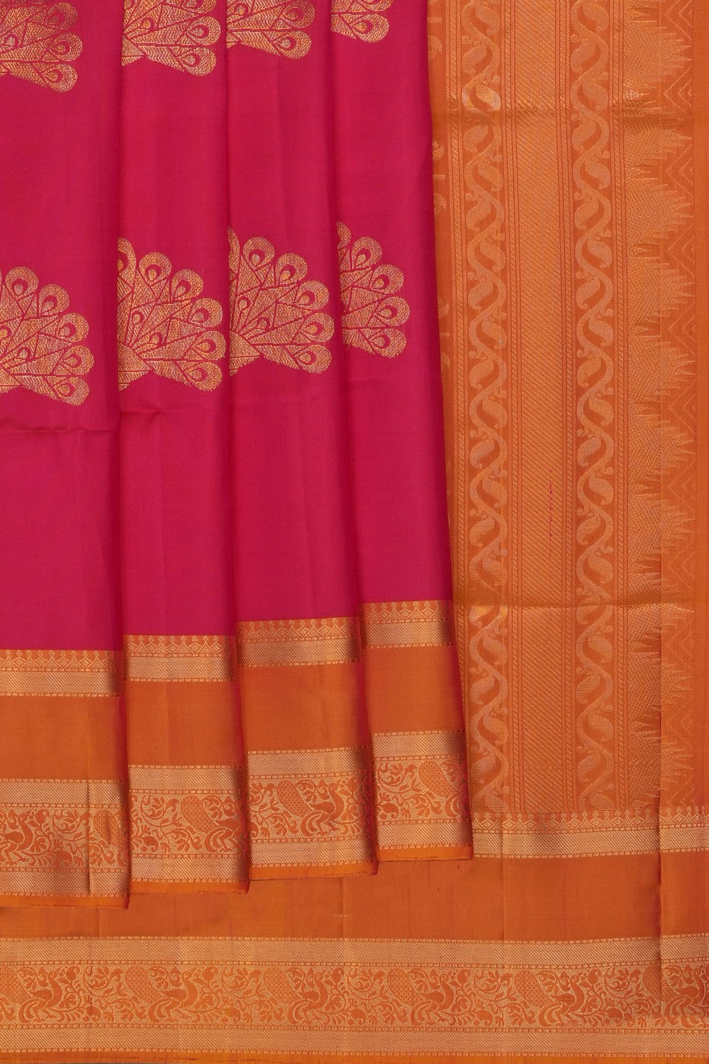 Image of Pink South Silk Saree