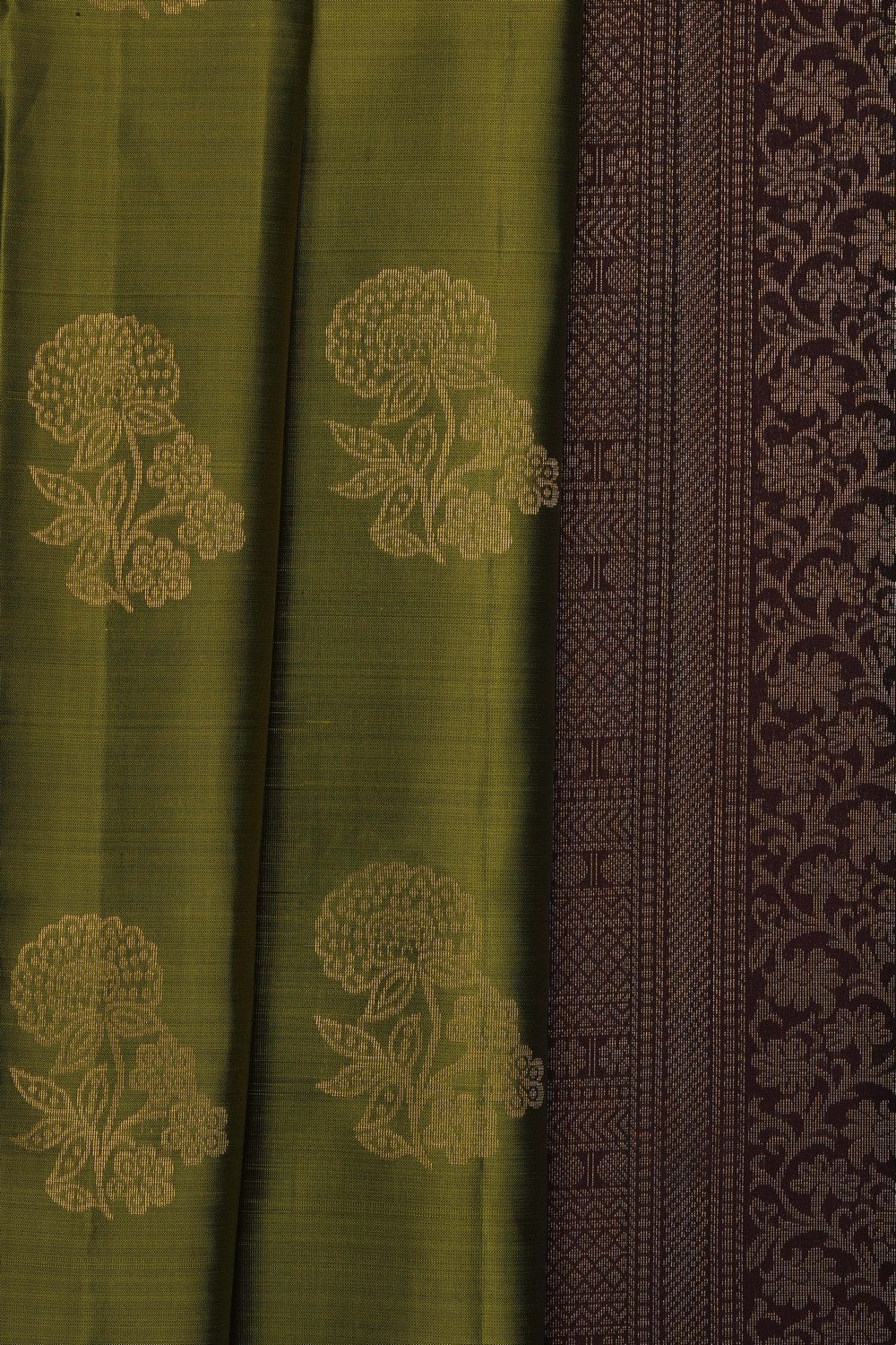 Image of Green South Silk Saree