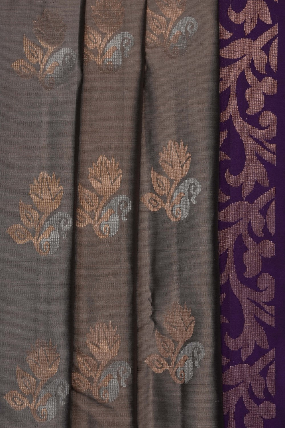 Image of Grey South Silk Saree