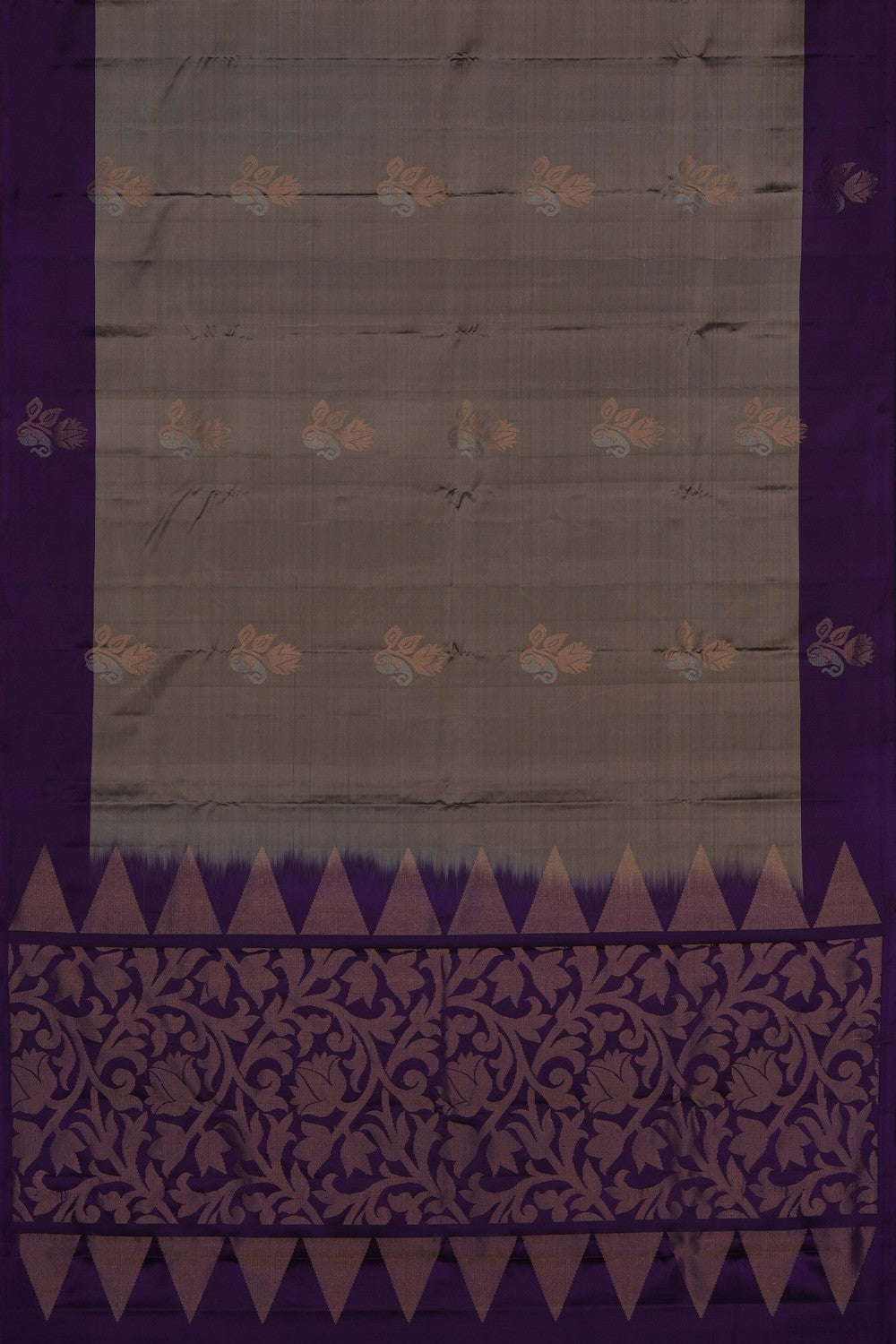 Image of Grey South Silk Saree