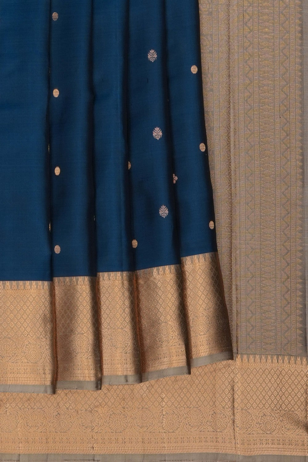 Image of Blue South Silk Saree