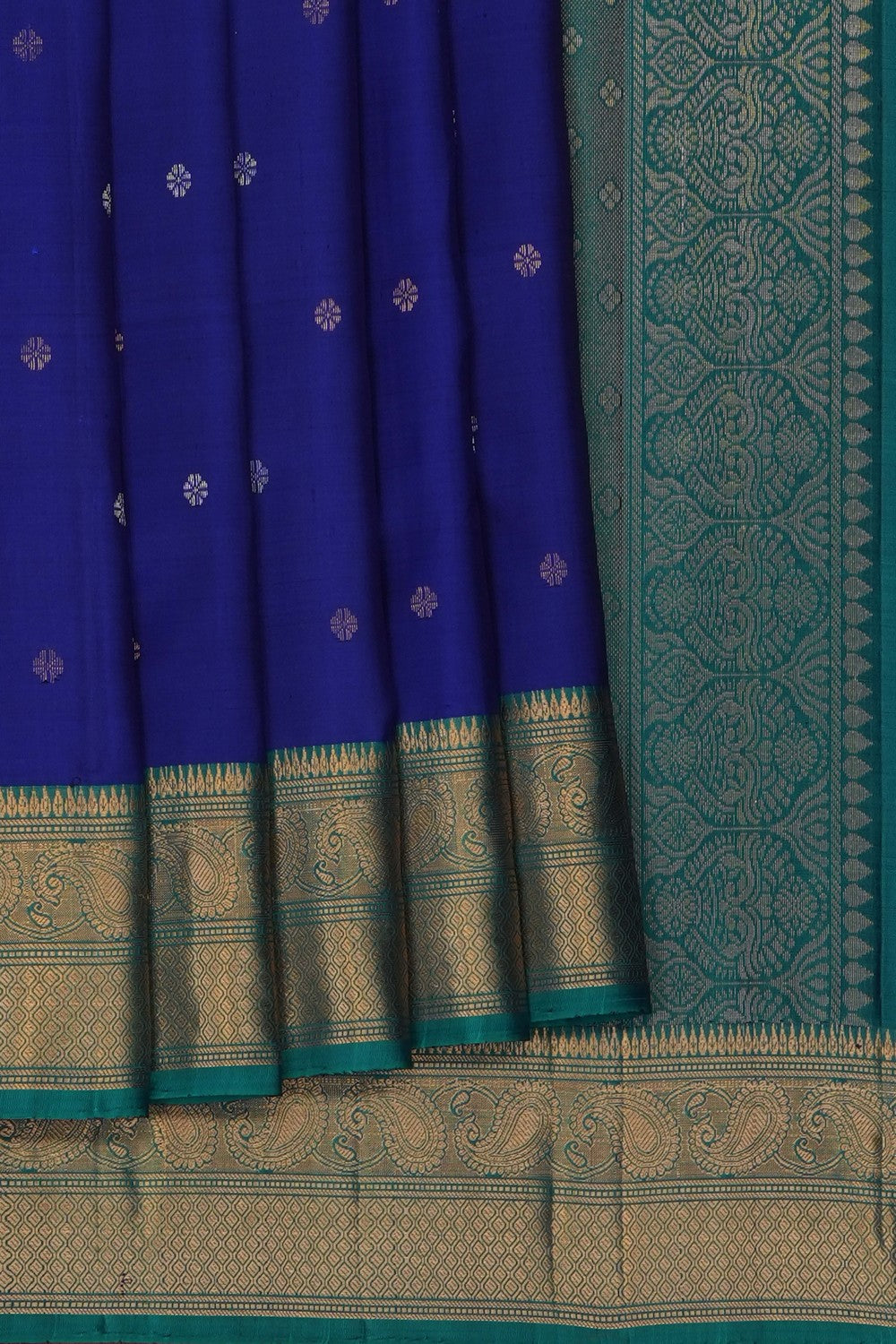 Image of Royal Blue South Silk Saree