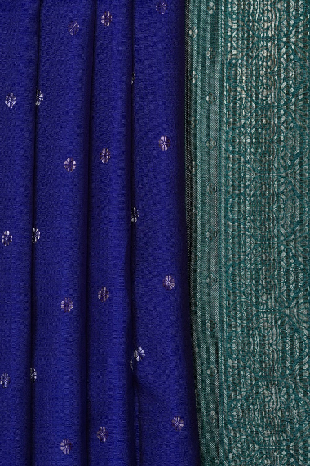 Image of Royal Blue South Silk Saree