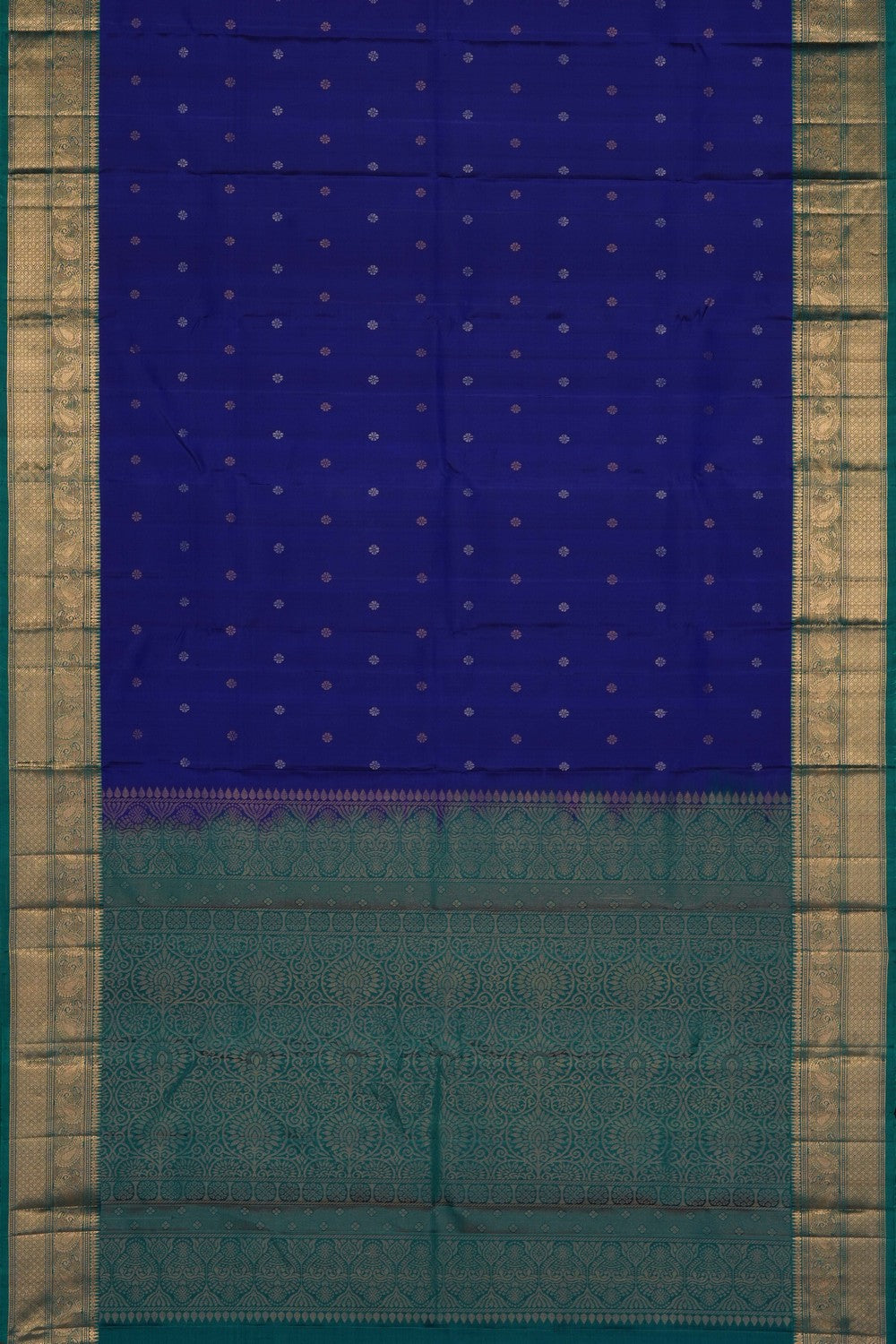 Image of Royal Blue South Silk Saree