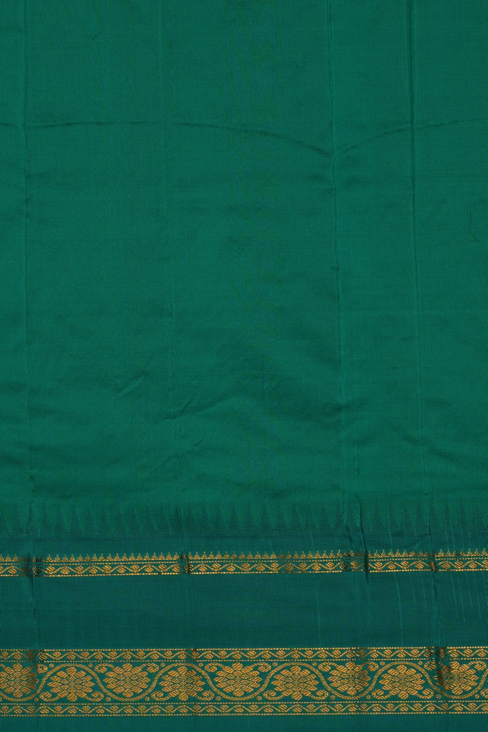 Image of Off-White Narayanpet Silk Kattam Saree
