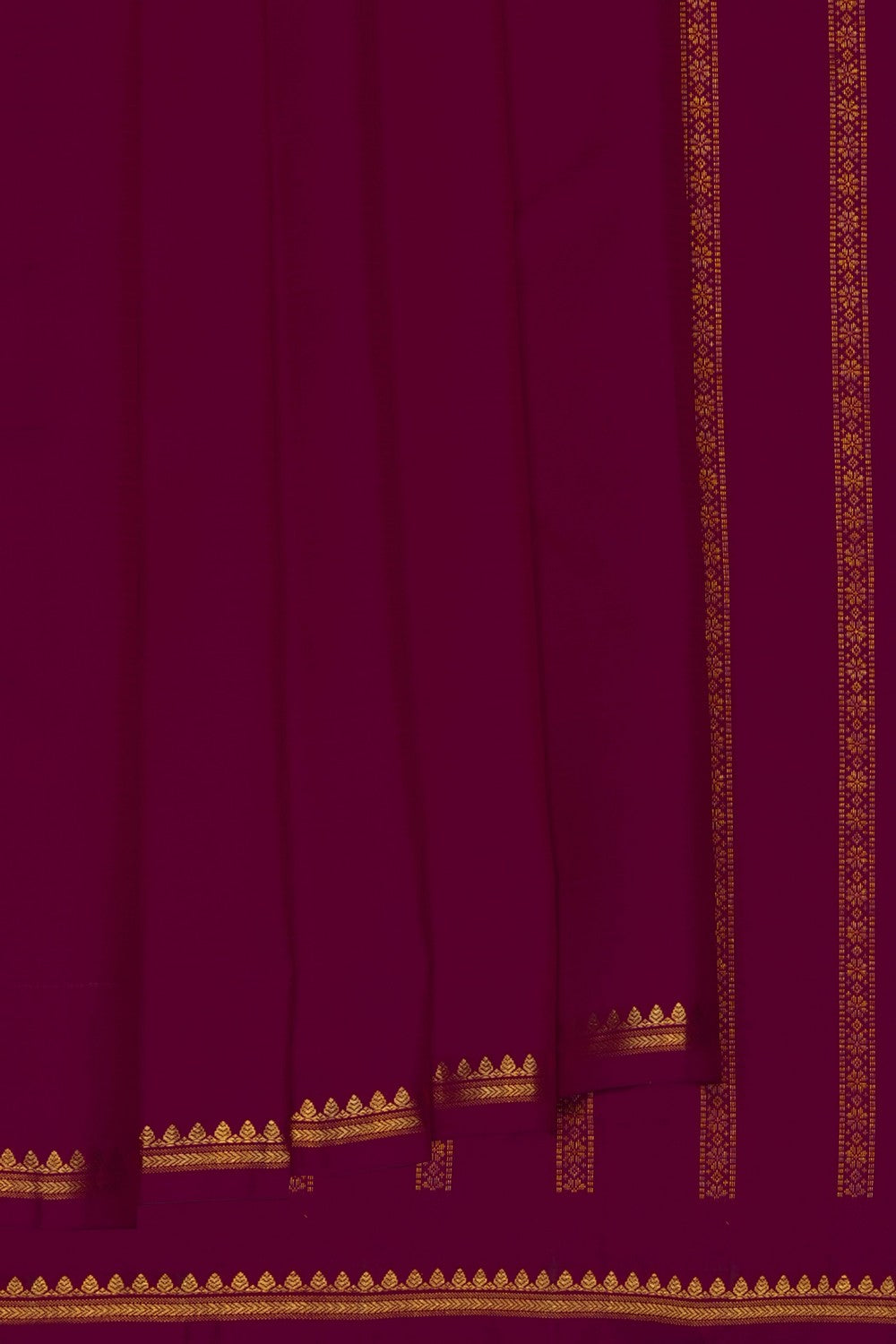 Image of Plum-Pink South Silk Saree