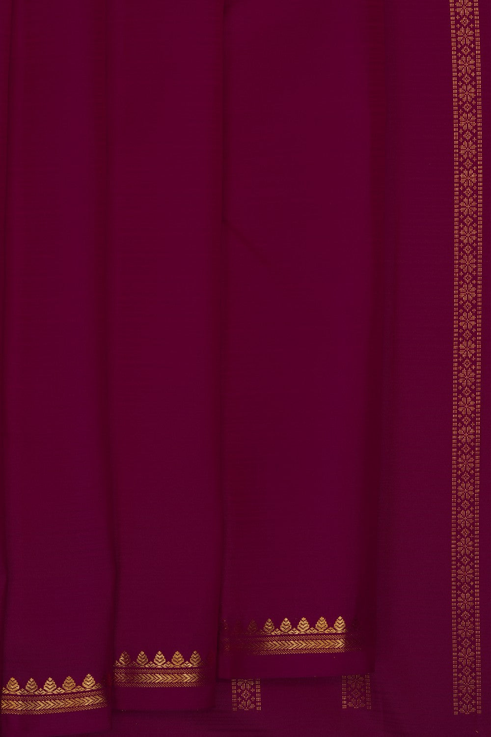 Image of Plum-Pink South Silk Saree