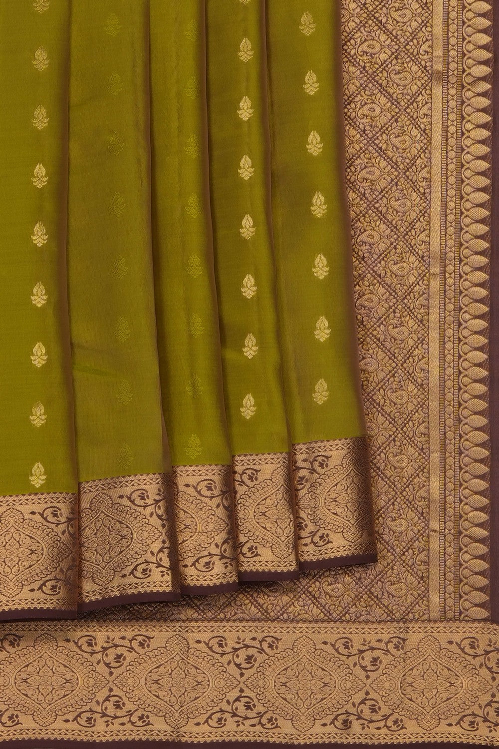 Image of Green South Silk Saree