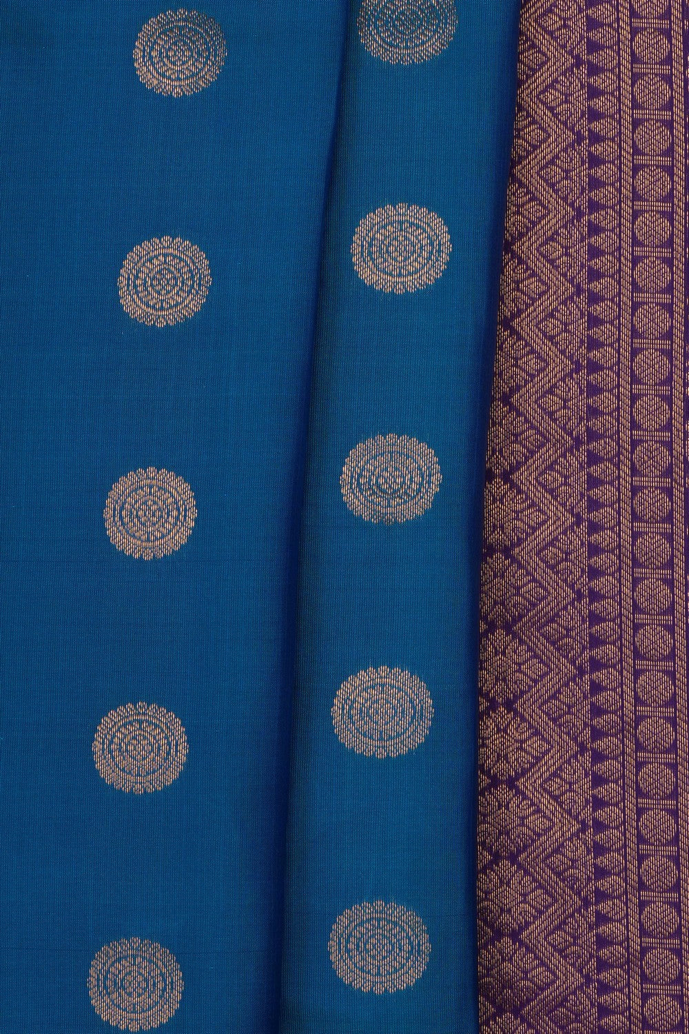Image of Blue Silk Saree