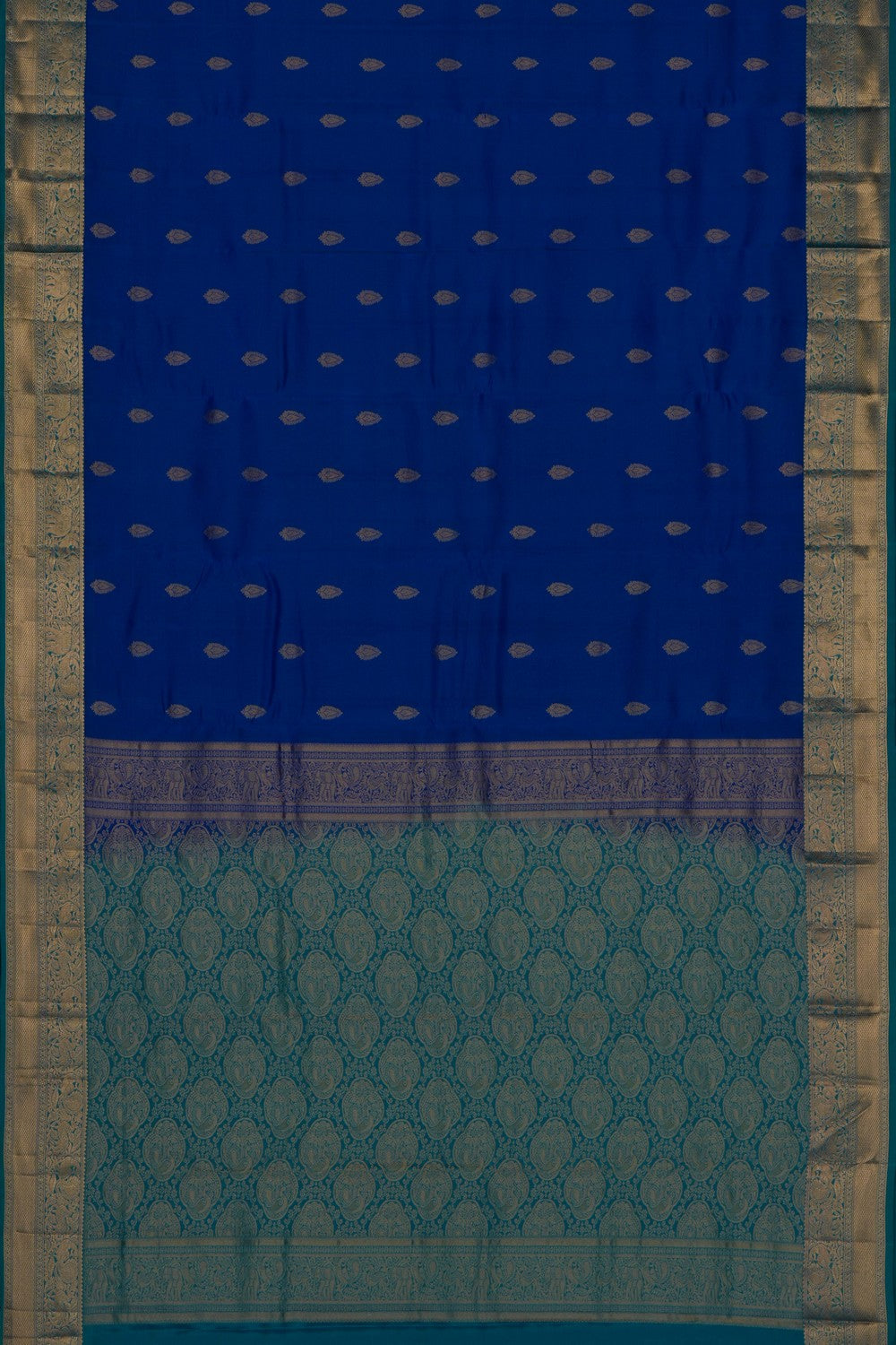 Image of Royal Blue Silk Saree