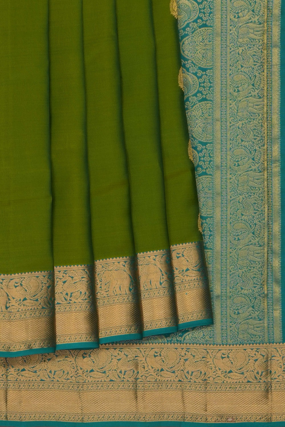 Image of Green Silk Saree