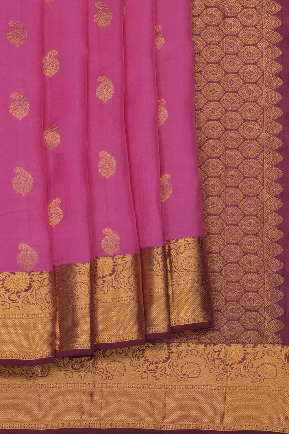 Image of Pink Silk Saree