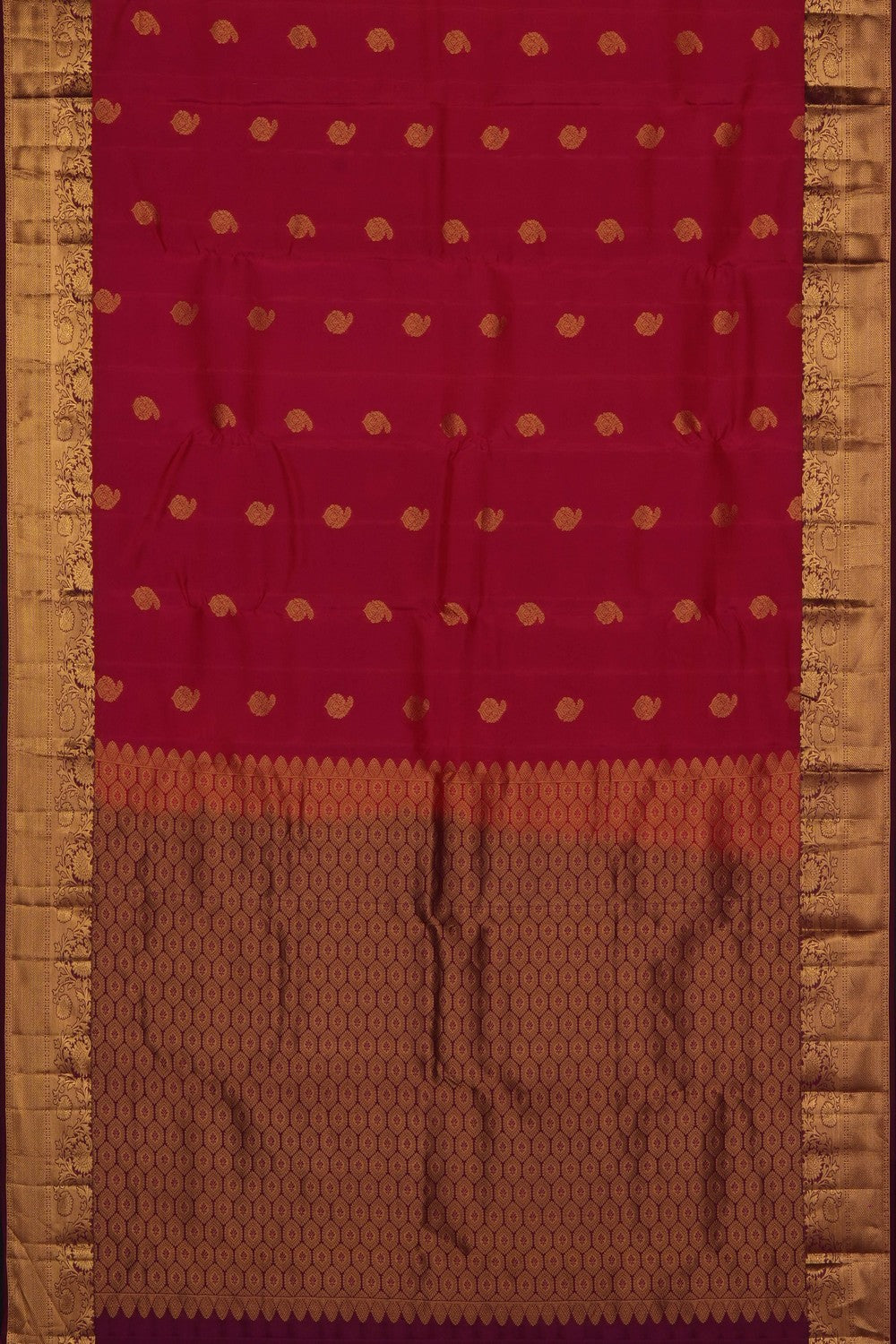 Image of Red Silk Saree