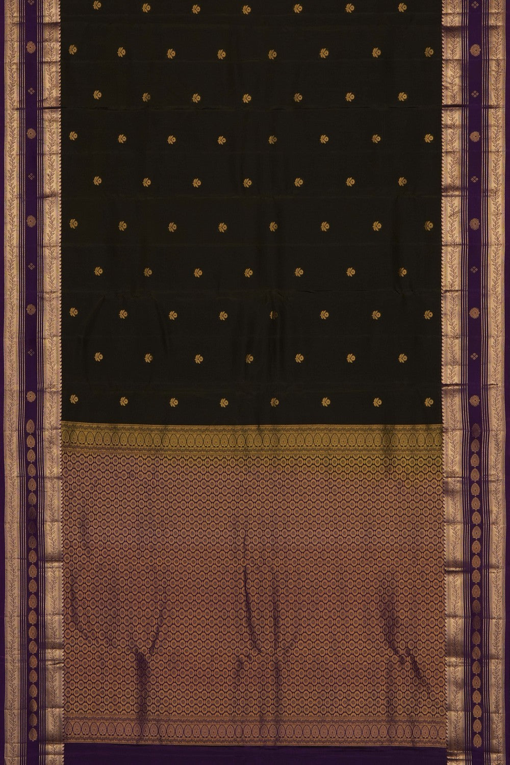 Image of Moss Green South Silk Saree