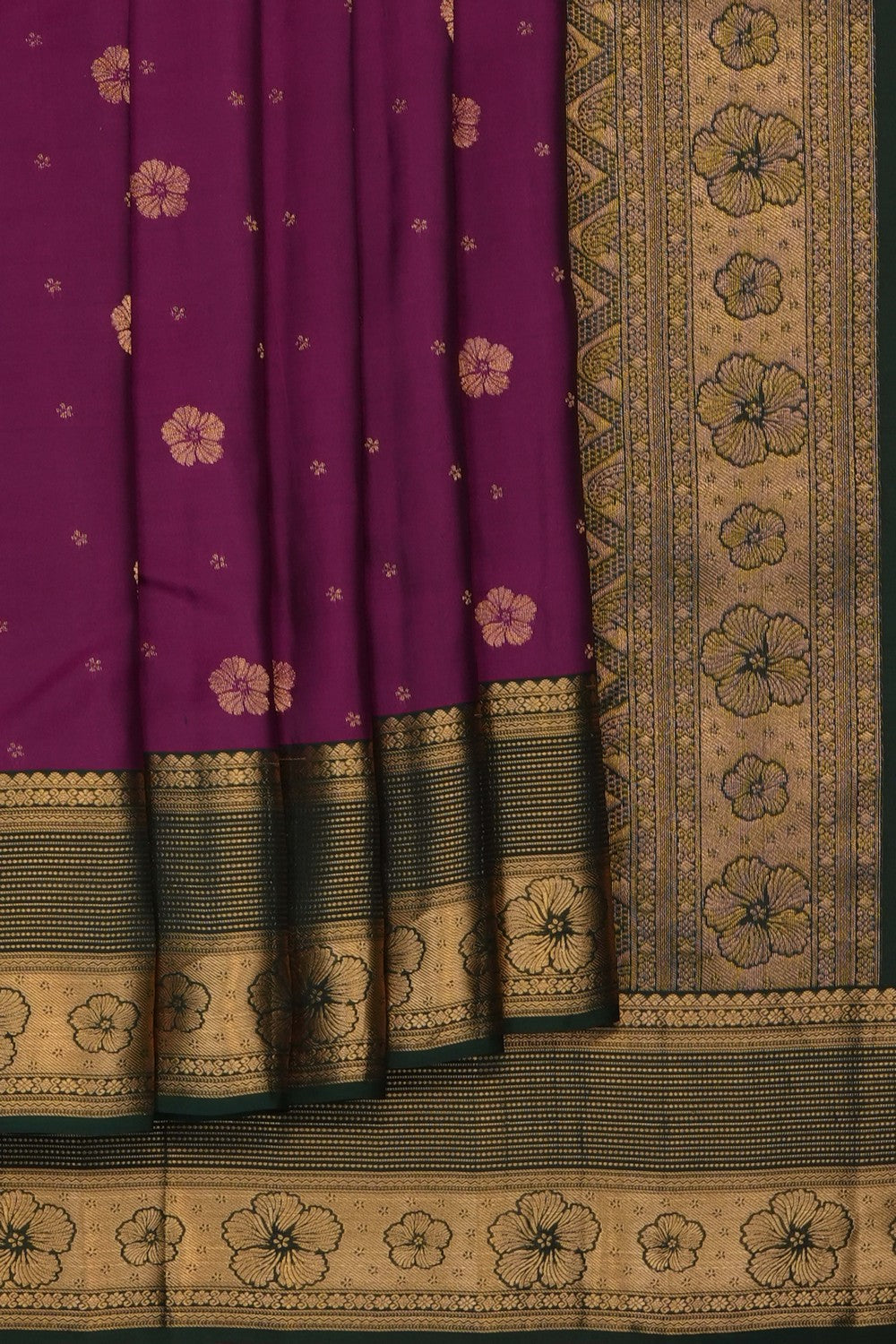 Image of Magenta Silk Saree