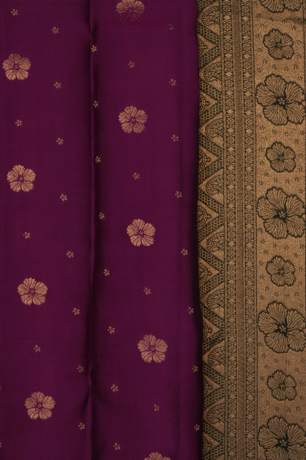Image of Magenta Silk Saree