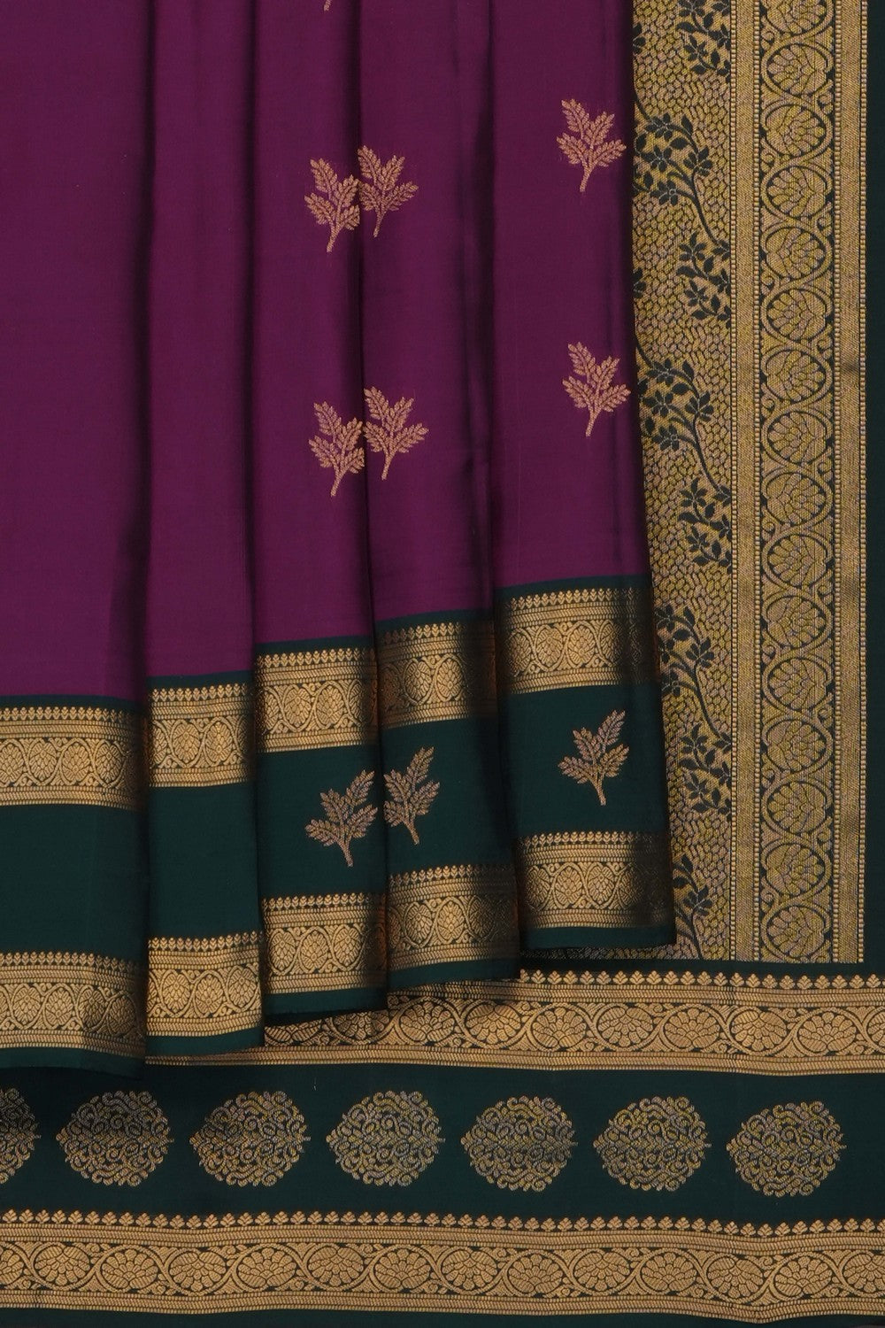 Image of Magenta South Silk Saree