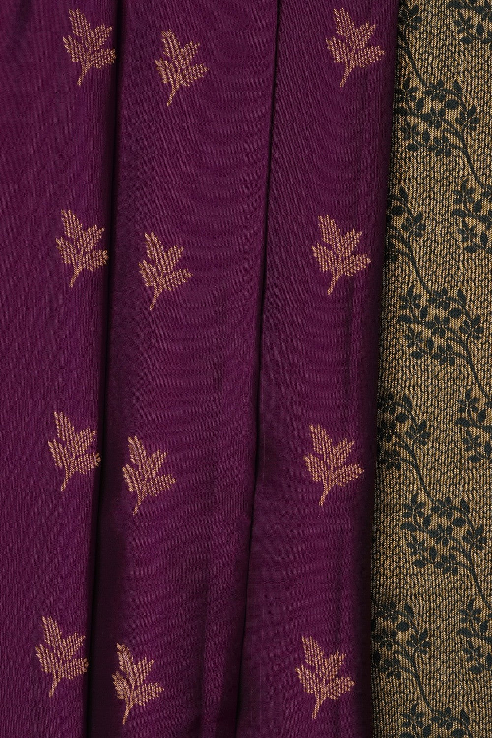 Image of Magenta South Silk Saree