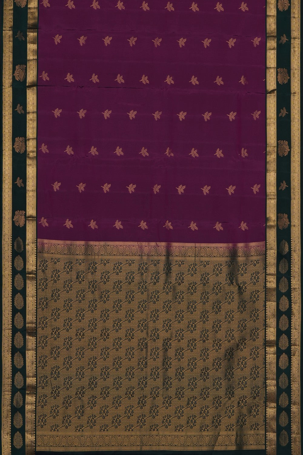 Image of Magenta South Silk Saree