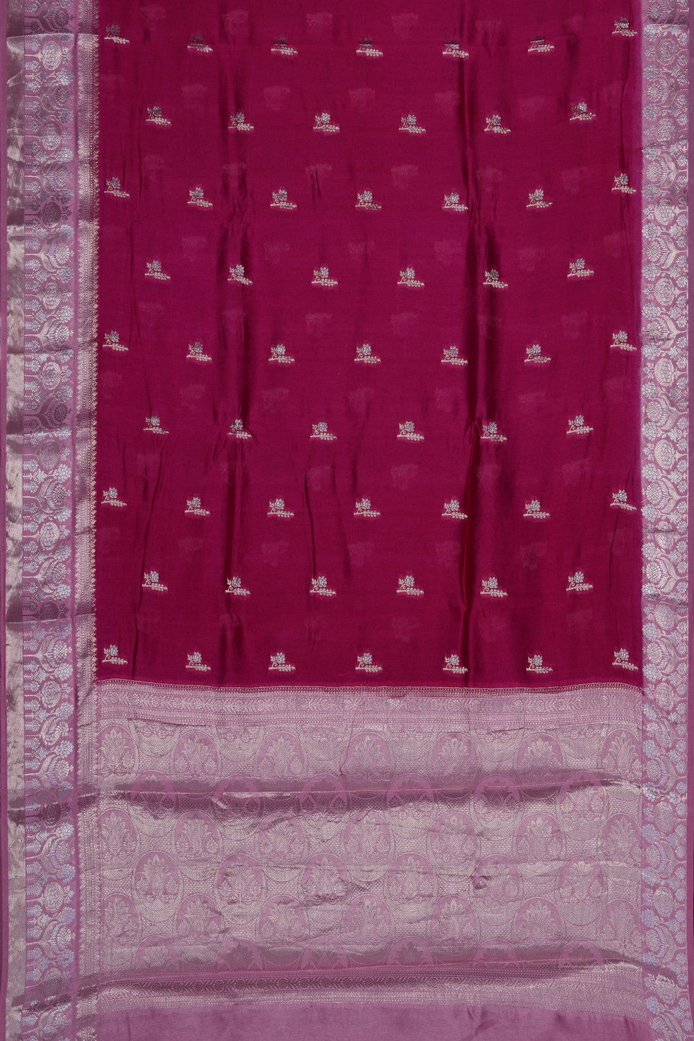 Image of Pink Chiniya Silk Saree